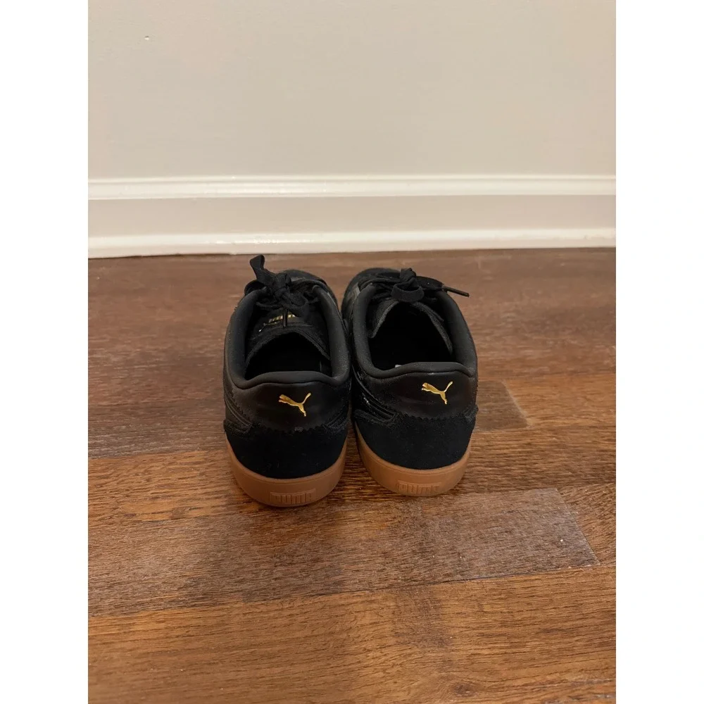 Black on Black Puma Club 5v5 Lux Lace Up Sneakers Sz 9.5M - Picture 4 of 8
